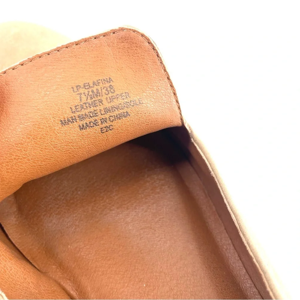 Lucky Brand Cahill Soft Leather Slip On Comfort Casual Trendy Luxe Loafer Flat